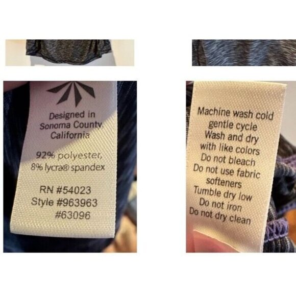 Athleta Womens Space Gray Racer Back Yoga Running Athletic Top Size Large - Picture 8 of 8